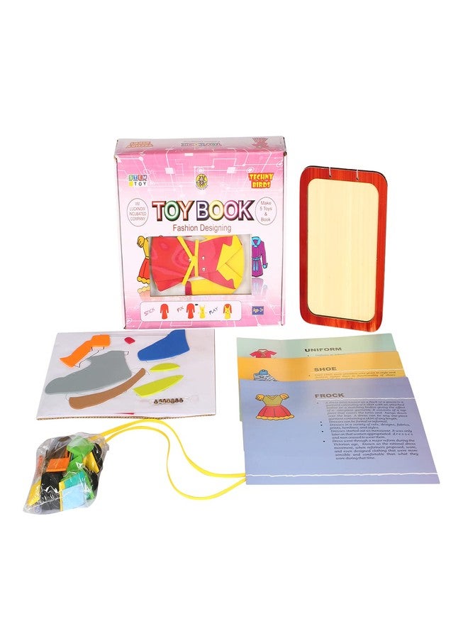 Techny Birds Technybirds Wooden Blocks and Fashion Toy Book Combo | Educational Toys for Kids | Montessori Learning | Building Skills | Fashion Creativity - Image 3